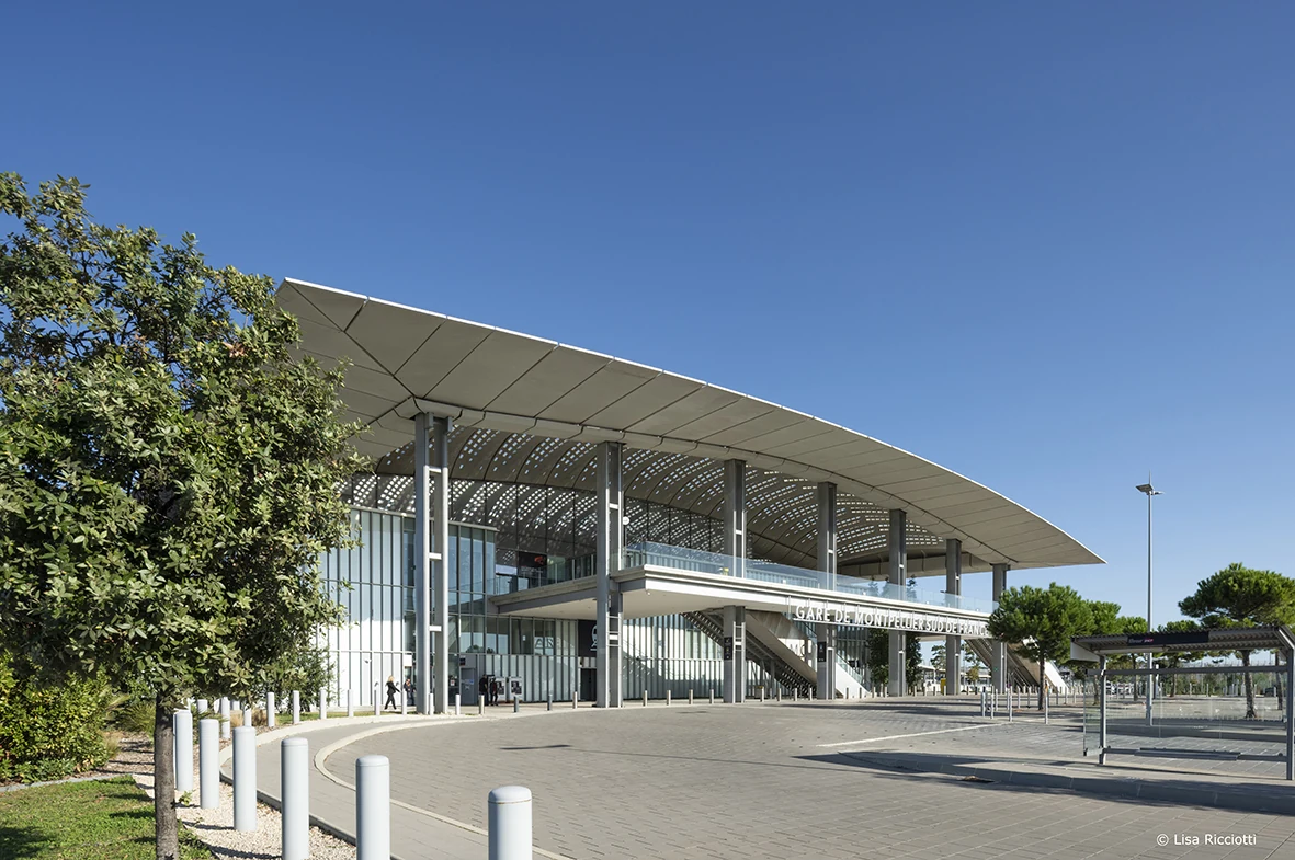 GARE TGV DE MONTPELLIER - Montpellier - réalisation en béton préfabriqué