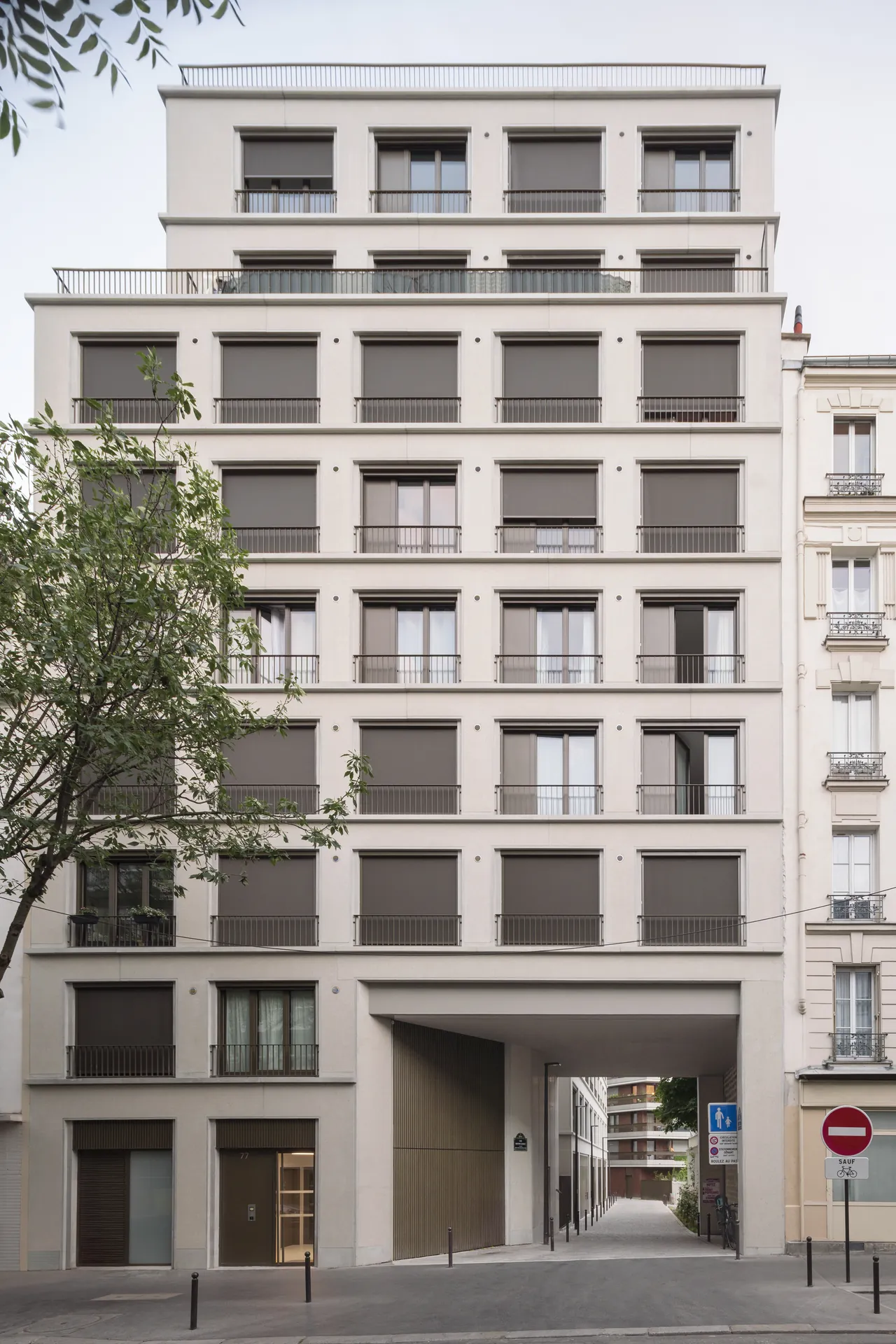 RUE NETTER - Paris - réalisation en béton préfabriqué